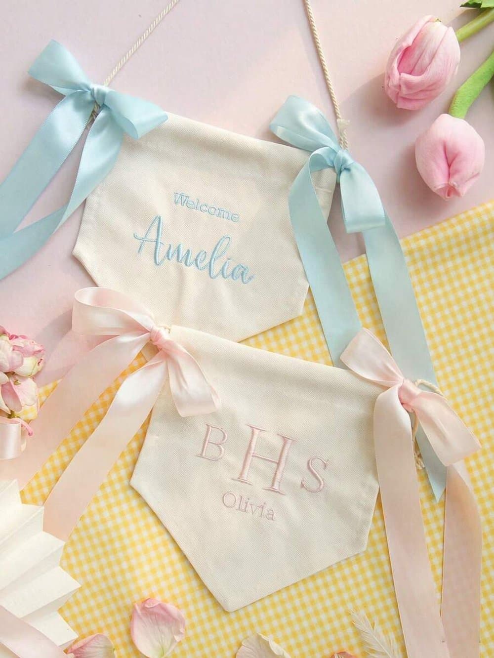 Custom Embroidered Name Sign